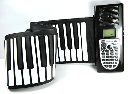 61 Keys electronic digital roll up portable soft keyboard thick piano us roll-up