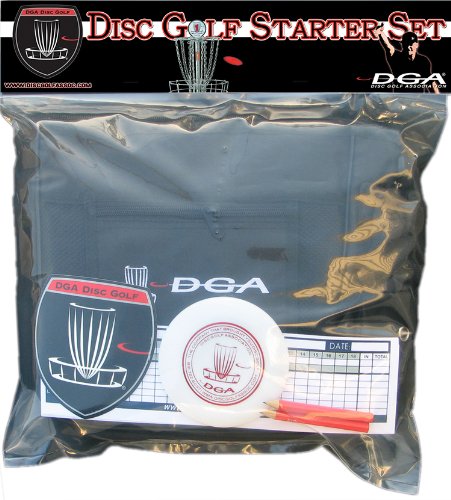 Disc Golf Starter Set - Bag and Discs by DGA, Black starter bag