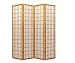 Asian Furniture - 6ft. Window Pane Japanese Shoji Privacy Screen Room Divider - 4 Panel Honey
