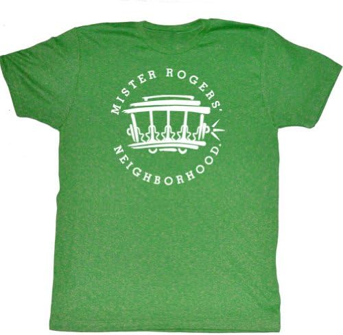 Mister Rogers - Mens Ride This Trolly T-Shirt In Kelly Heather, Size: Small, Color: Kelly Heather