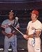 Rod Carew & Pete Rose Autographed/Hand Signed 8x10 Photo