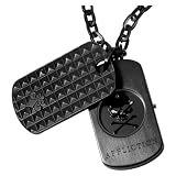 Affliction Men's AF1078 - BLK Catacomb Black Dial Black Necklace Watch