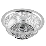 Amico Kitchen Bathroom Silver Tone Sink Basin Drain Strainer