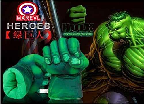Incredible Hulk and Spiderman Smash Hands Plush boxing gloves punching fist Superhero