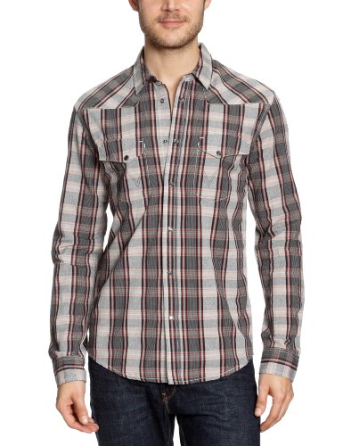 Wrangler Herren Freizeithemd Slim Fit, kariert 