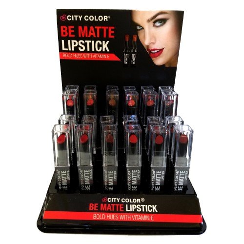 6pc city color matte lipstick perfect shades of red set of 6 colo…