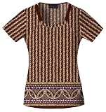 Baby Phat Tribal Bazaar Scoop Neck Scrub Top