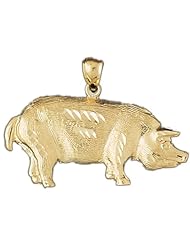 CleverEves 14K Gold Pendant Pig 6.9 - Gram(s)