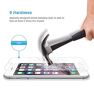 iPhone 6 Screen Protector, 3 Pack Cambond® Thinnest Tempered Ballistics Glass Screen Protector for iPhone 6 4.7 Inch Only (3 Pack) from cambond