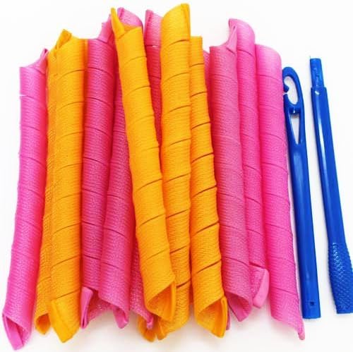Aisilk (20 Hair Rollers) High-speed Changing Hair - Hair Rollers Snail Rolls Styling Curler Tools, Easy At Home DIY Natural Way (55cm)