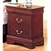 Coaster Louis Philippe Style Night Stand, Cherry Finish