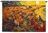 The Red Vineyard Wall Hanging - Fine Art Tapestry - 6137-WH 53x37