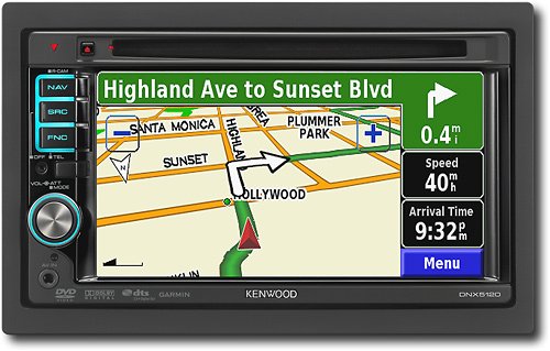 Kenwood DNX5120 6.1-Inch-Wide Double-DIN In-Dash Navigation with USB/iPod Direct Control/DVD