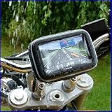 Rupse 5" Waterproof 360 Motorcycle Bike Cycling GPS SAT NAV Case/Bag w/Mount Holder New