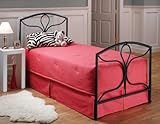 Morgan Twin Black Metal Bed Set - Hillsdale 241BTWR