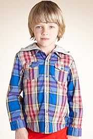 Pure Cotton Hooded Multi Checked Shirt