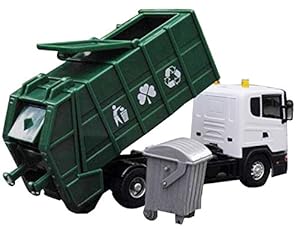 NEW 1/43 Scania Garbage Truck Vehicle Diecast Model Dustcart Replica Green