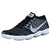 NIKE WOMENS FLYKNIT ZOOM AGILITY TRAINERS BLACK WHITE DARK GREY VOLT 698616 001