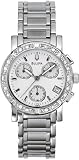 Bulova Women's 96R19 Silver Stainless-Steel Quartz Watch with Mother-Of-Pearl Dial
