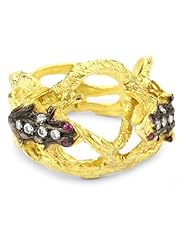 Azaara "Nature" Kissing Frogs Ring