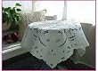 Delicate Hand embroidery/cutwork table cloth35"x35"
