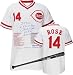 Pete Rose AthleteCast Personalized Jersey Package with Autographed Limited Edition Black Mizuno Baseball Bat