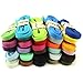 YFINE Multiple Solid Colors Flat Shoe Laces Shoelaces for Sneakers Shoes(2 Pair)