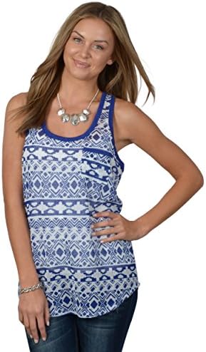 Brinley Co. Juniors Mesh Racerback Tank Top