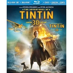 The Adventures Of Tintin (3D Blu-ray + 2D Blu-ray + DVD + Digital Combo Pack)