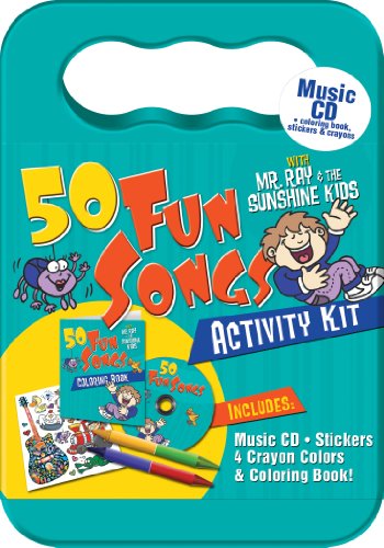 50 Fun Songs with Mr. Ray Activity Kit (Packaged in carrying case with Stickers, Crayons and Coloring Book)