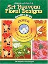 Full-Color Art Nouveau Floral Designs CD-ROM and Book (Dover Electronic Series)