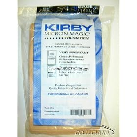 Kirby G4 & G5 Vacuum Cleaner Bags - 9 Pack. Kirby Part # 197394A