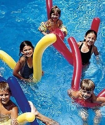 6 Pk Doodles Inflatable Pool Float Noodles Toy Learn to Swim Water Aerobics by Inflatable Water Toys