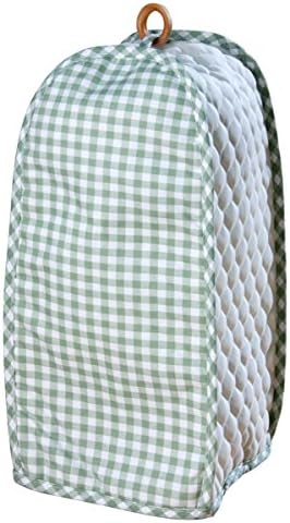 Miles Kimball Gingham Appliance Cover Blender / Sage