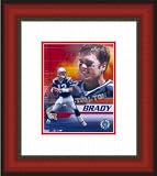 Framed Tom Brady Photograph - Cherry Double Mat