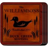 Baby Keepsake: Wood Duck Cabin Series Coaster Set