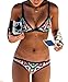 Generic Women's Push Up Colorful Printed Swimsuit Swimwear Bikini Set