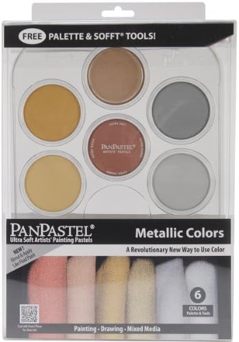 Neww PanPastel Ultra Soft Artist Pastel Set 9ml 6/Pkg-Metallics Neww