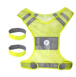 Reflective Vest Including Two Reflective Armband 3M material (Medium)