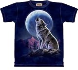 The Mountain Howling Lone Wolf Moon Tee T-shirt