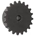 Martin Roller Chain Sprocket, Reboreable, Type B Hub, Single Strand, 25 Chain Size