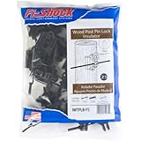 Fi-Shock IWTPLB-FS Black Pin-Lock Wood and T-Post Insulator