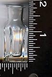 Clear, Square, Glass Bottles, , 9, , Mini Bottles, With, , 9, ,Corks