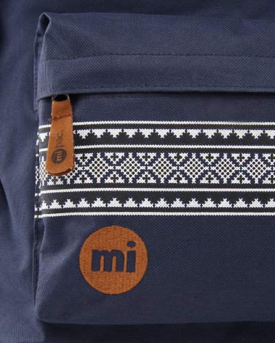 Mi-Pac Textile Sac à dos Bleu marine/Motif nordique