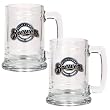 Milwaukee Brewers MLB 2pc 15oz Glass Tankard Set- Primary Logo by Great American Products