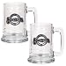 Milwaukee Brewers MLB 2pc 15oz Glass Tankard Set- Primary Logo by Great American Products