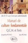 Manuel de culture fondamentale : QCM-...