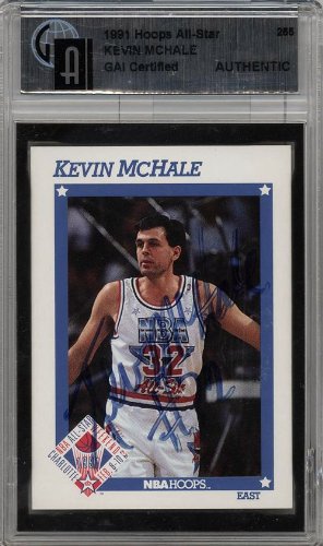 Kevin McHale Autographed/Hand Signed 1991 NBA Hoops Card #255 Boston Celtics (Global Authenticated)