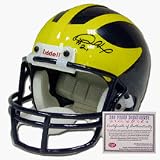 Desmond Howard Autographed Michigan Wolverines NCAA Mini Replica Football Helmet