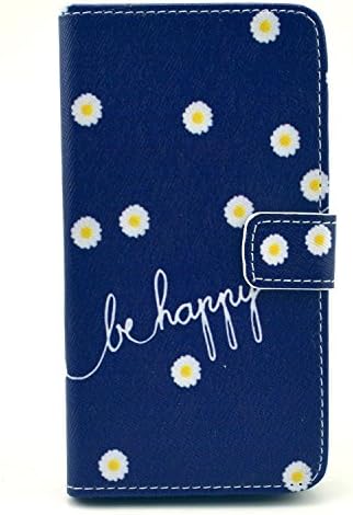 LG G3 Cute PU Leather Case, Noarks-GeBox(TM) Color Printing Pouch Wallet Leather Protection Cover with Card Holder for LG G3 (A-White Small Flower)